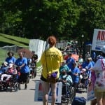People protest for the disability act